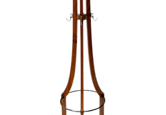Arts & Crafts Coat Stand or Porte Manteau with Rotating Top, 1900s
